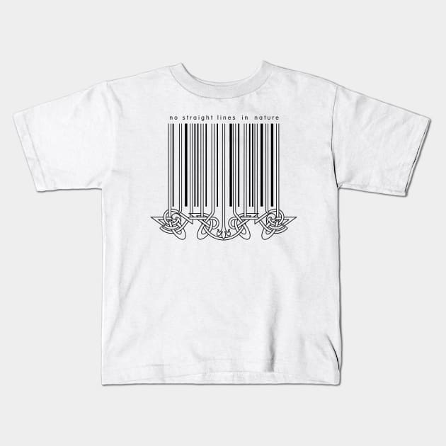 No Straight Lines in Nature Kids T-Shirt by BurrowsImages